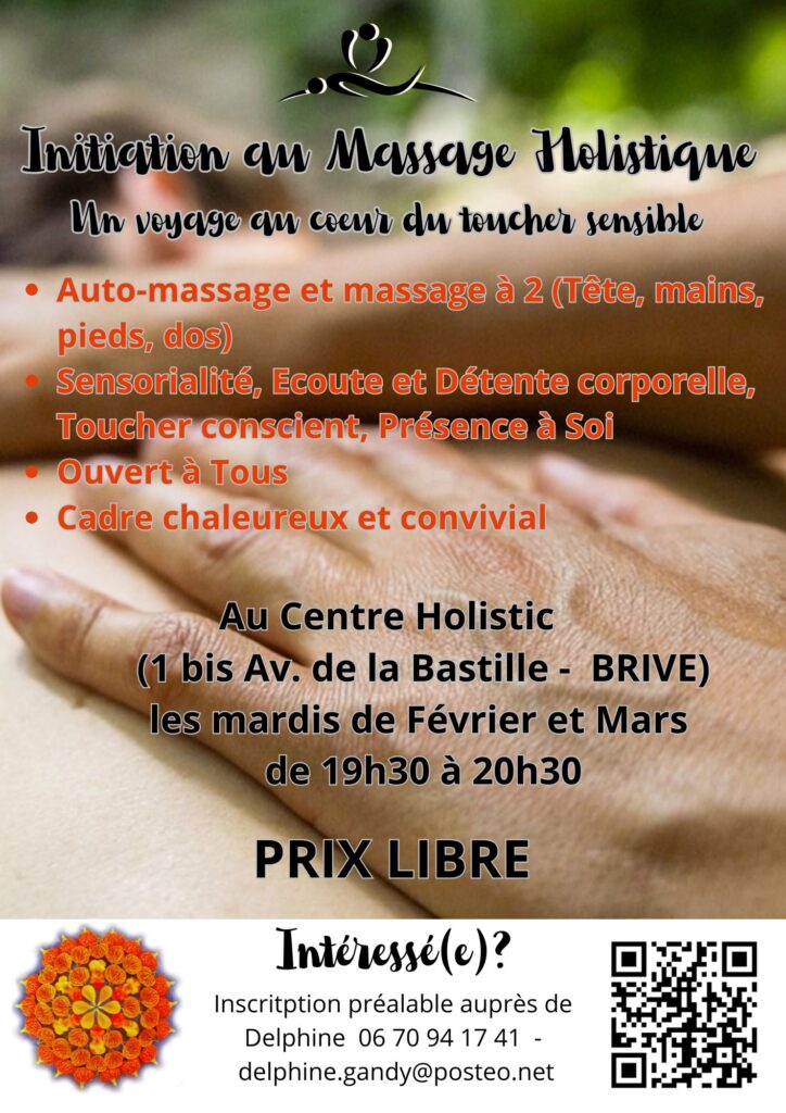 Initiation au massage holistie - Brive