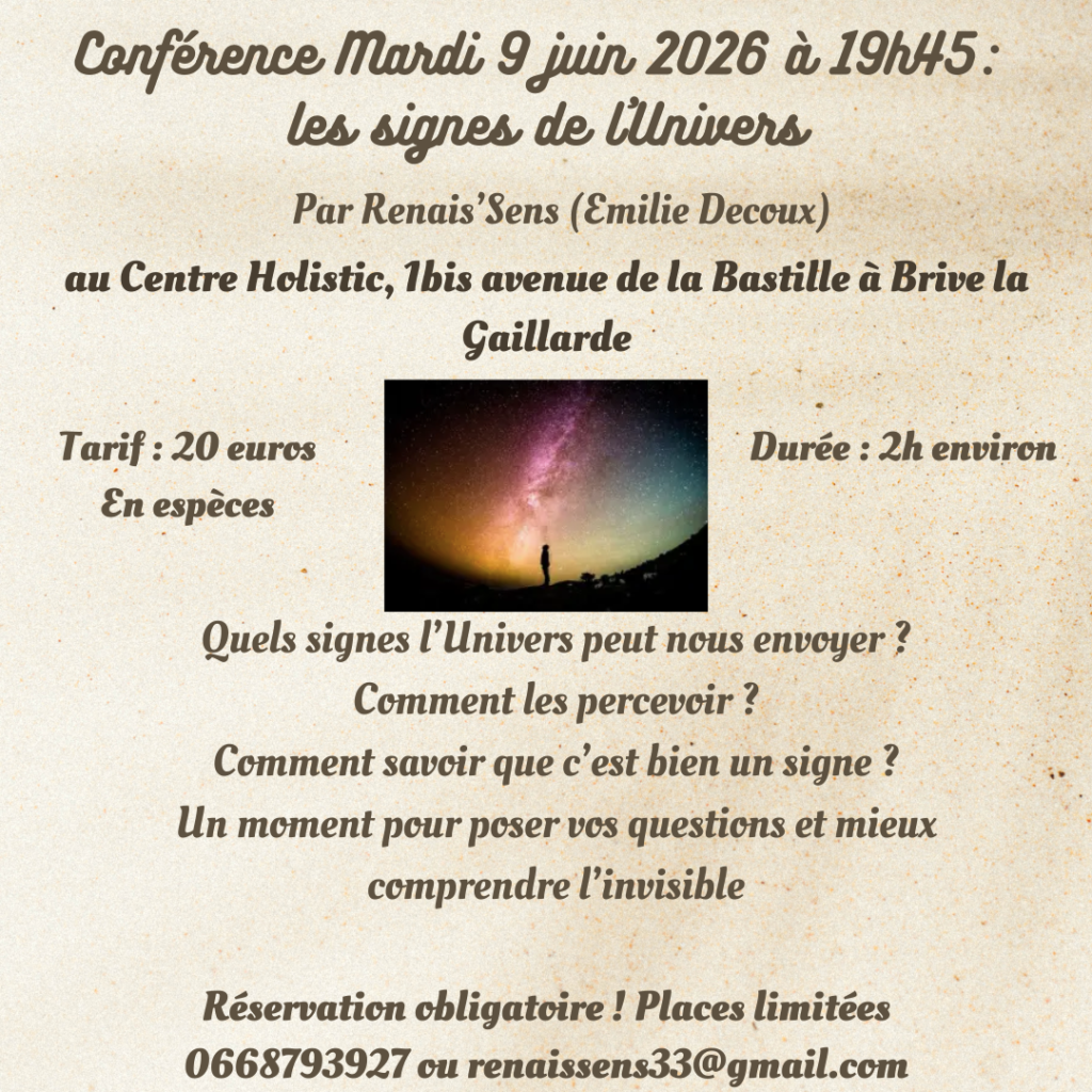 Conference les signes de l'Univers