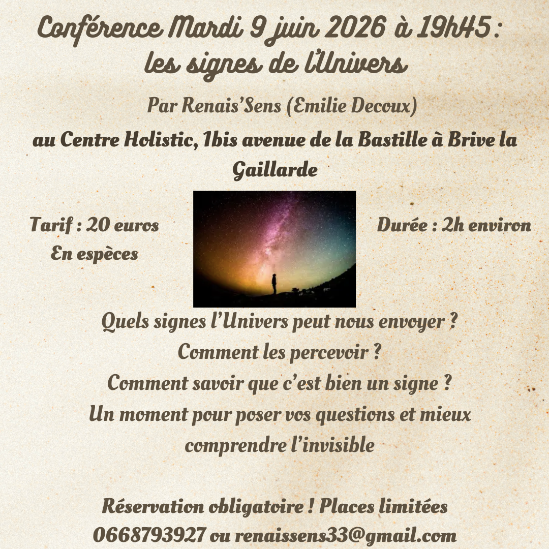 Conference les signes de l'Univers