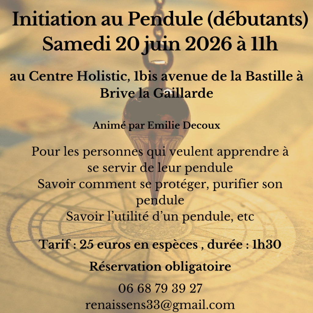 initiation pendule brive