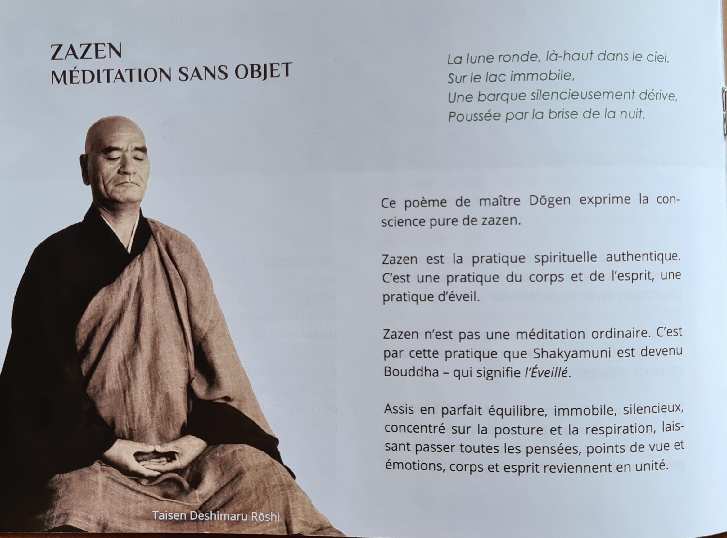 Méditation Zen Soto Zazen